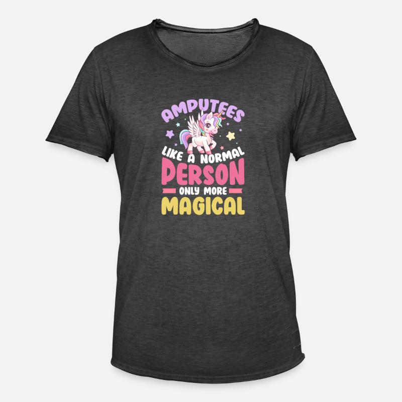 Amputation Amputation Prosthesis Gift - Men's Vintage T-Shirt - washed black