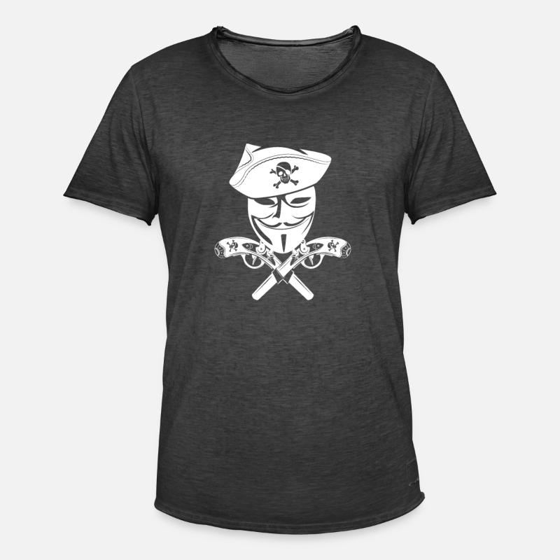 Hacker Coder Computer Hacking Gift - Men's Vintage T-Shirt - washed black