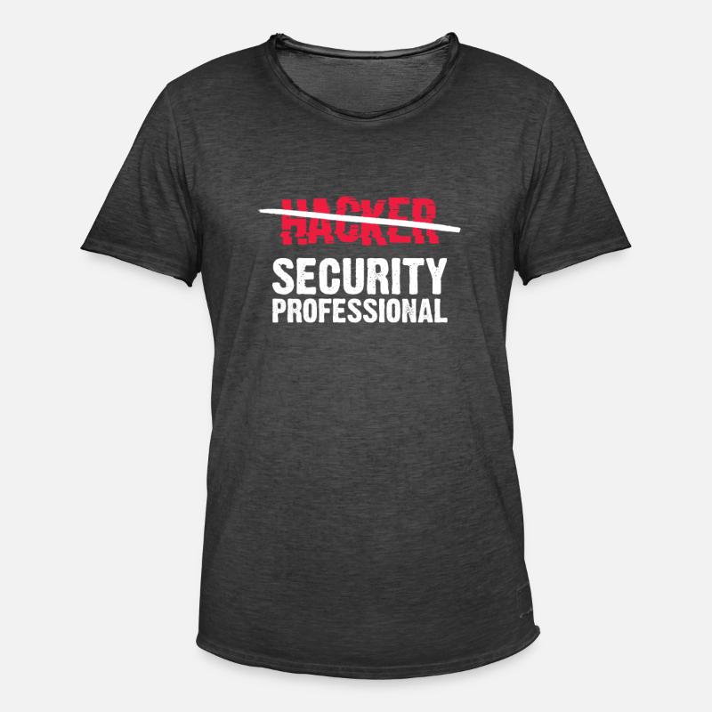 Hacker Coder Computer Hacking Gift - Men's Vintage T-Shirt - washed black