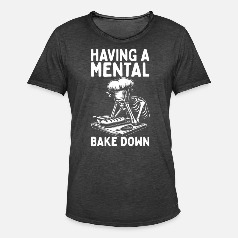 Bäcker Bäckerein Backwaren Backen Geschenk - Männer Vintage T-Shirt - Vintage Schwarz