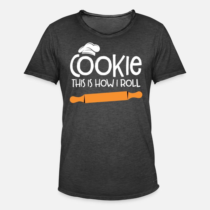Bäcker Bäckerein Backwaren Backen Geschenk - Männer Vintage T-Shirt - Vintage Schwarz