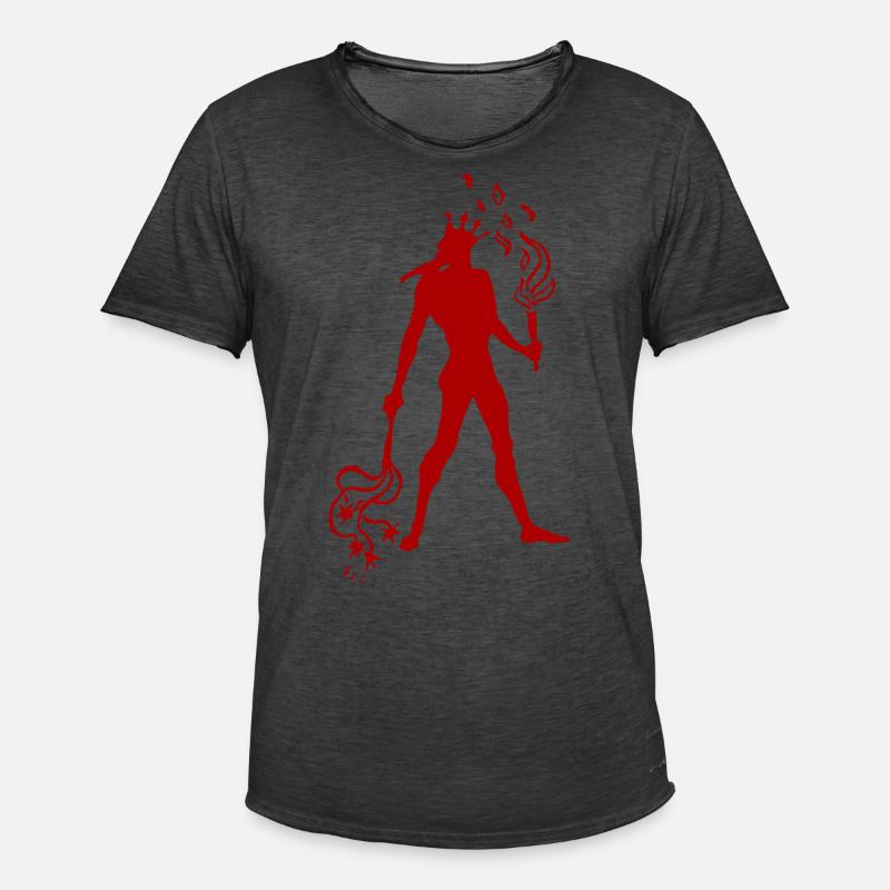 Devil Devil - Men's Vintage T-Shirt - washed black