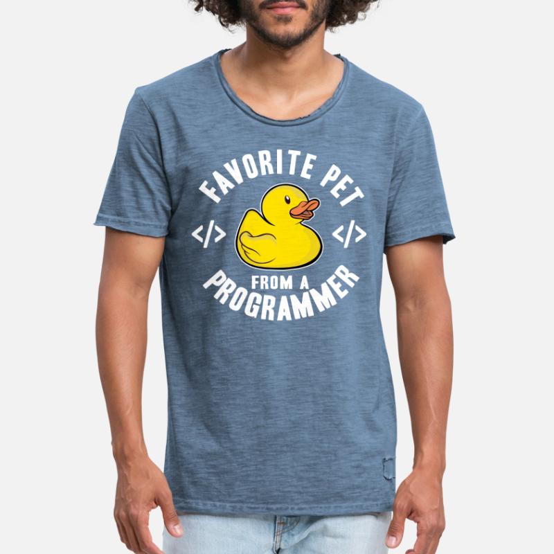 Programmeurs Canard Programmation Debugging Drôle T-shirt vintage Homme