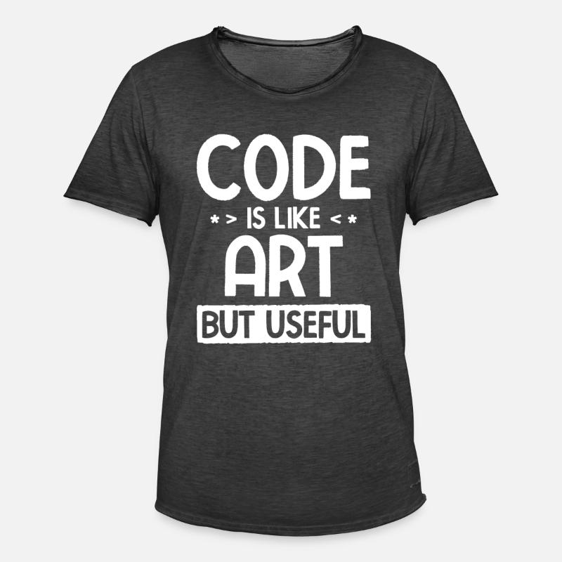 Software Ingenieur Informatiker Programmierer - Männer Vintage T-Shirt - Vintage Schwarz