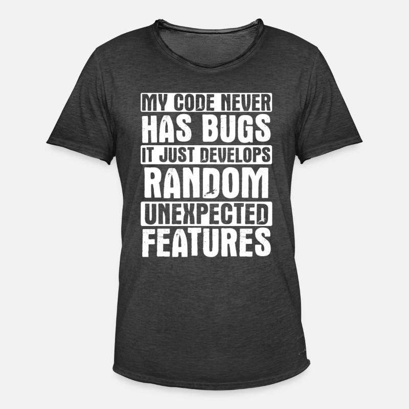 Software Ingenieur Informatiker Programmierer - Männer Vintage T-Shirt - Vintage Schwarz