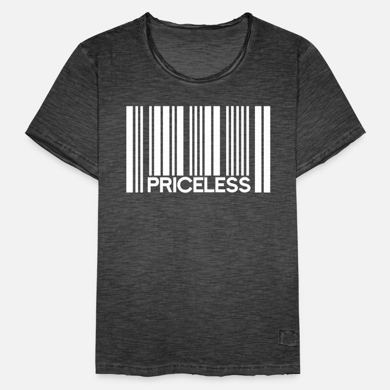 Code à barres inestimable Prix T-shirt vintage Homme