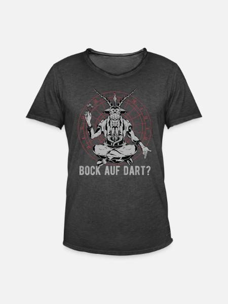 Bock darts darts funny darts - Men's Vintage T-Shirt - washed black