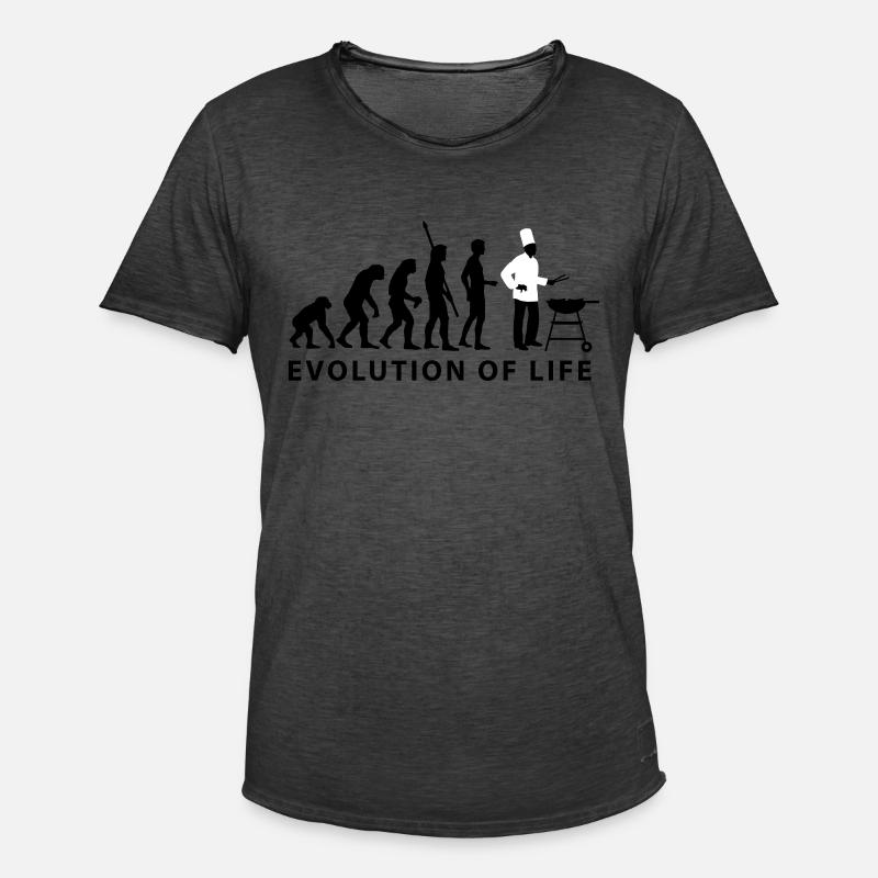 evolution_grill_e_2c - Männer Vintage T-Shirt - Vintage Schwarz