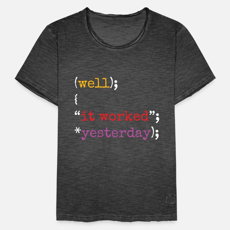 Software Ingenieur Informatiker Programmierer Männer Vintage T-Shirt