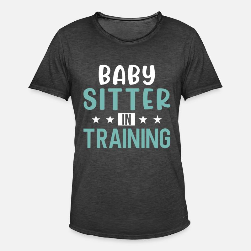 Babysitter Geschenk Babysitting Bester Babysitter - Männer Vintage T-Shirt - Vintage Schwarz