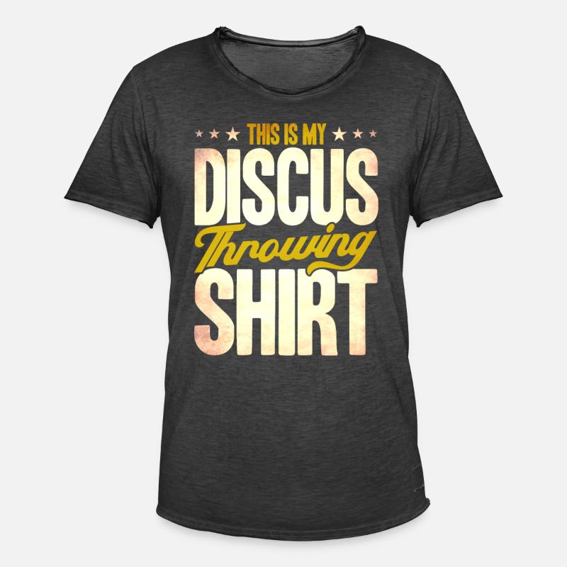 Diskuswerfen Diskuswerfer Geschenk - Männer Vintage T-Shirt - Vintage Schwarz