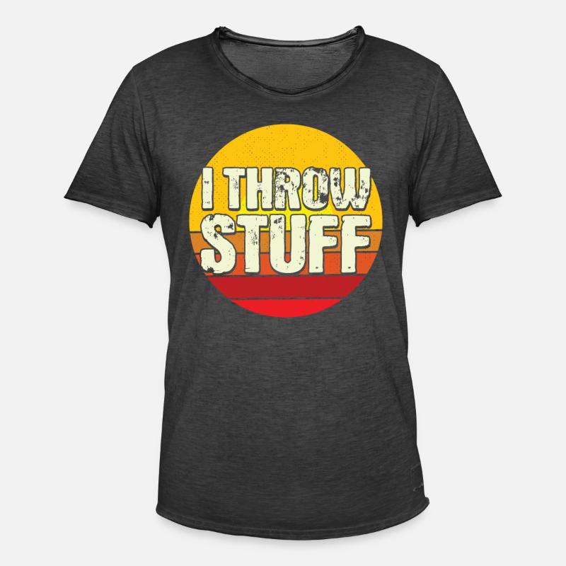 Diskuswerfen Diskuswerfer Geschenk - Männer Vintage T-Shirt - Vintage Schwarz