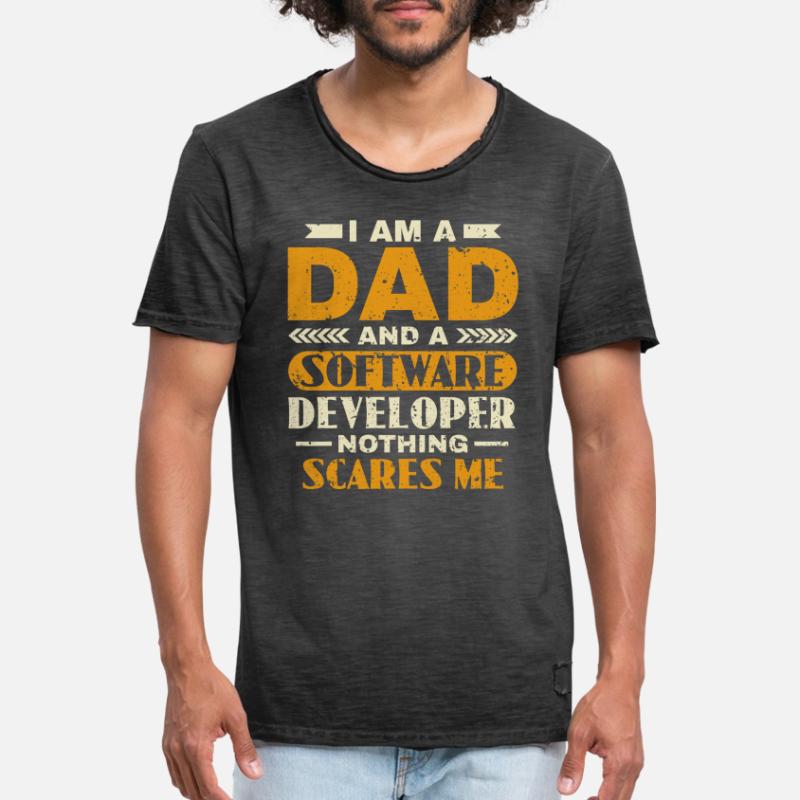 Software Developer Dad - Software Programmierer Männer Vintage T-Shirt