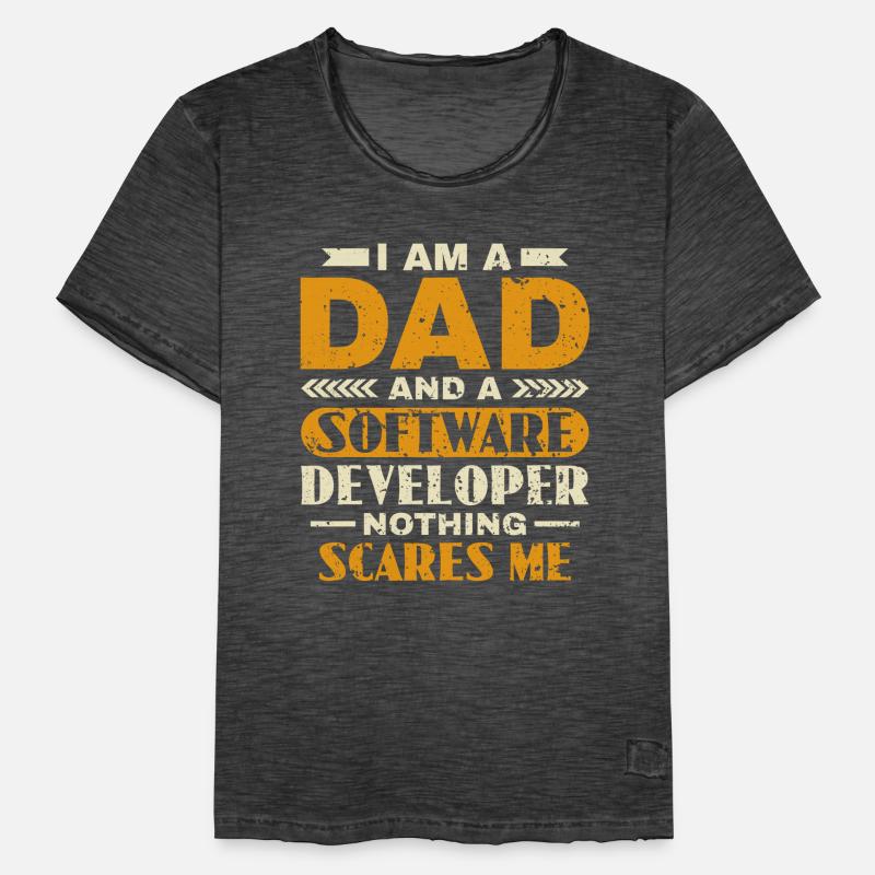 Software Developer Dad - Software Programmierer Männer Vintage T-Shirt