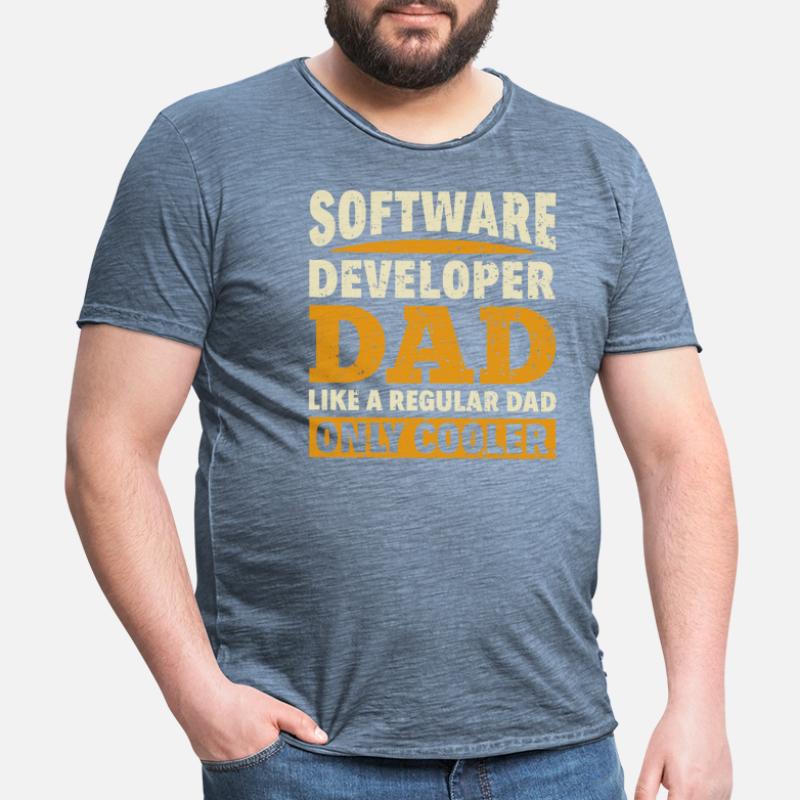 Software Developer Dad - Software Programmierer Männer Vintage T-Shirt