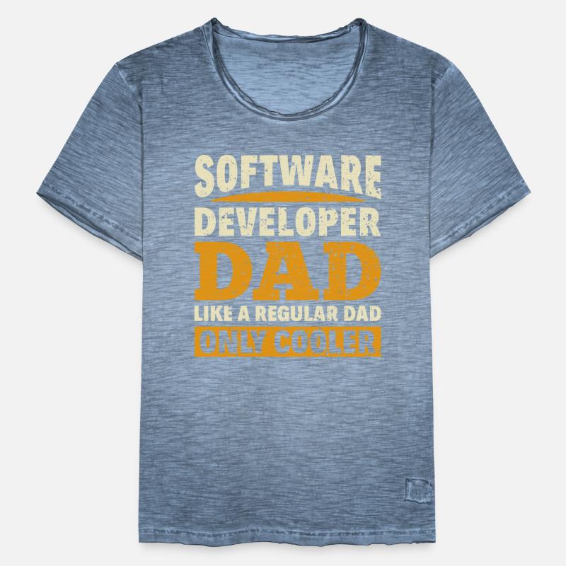 Software Developer Dad - Software Programmierer Männer Vintage T-Shirt