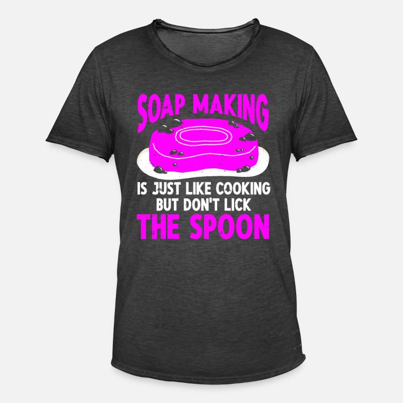 Soap Making Soap Maker - Männer Vintage T-Shirt - Vintage Schwarz