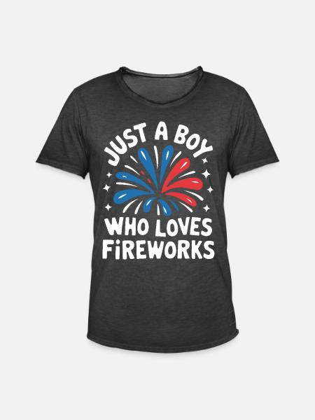Pyrotechnics Fireworks Pyrotechnics - Men's Vintage T-Shirt - washed black