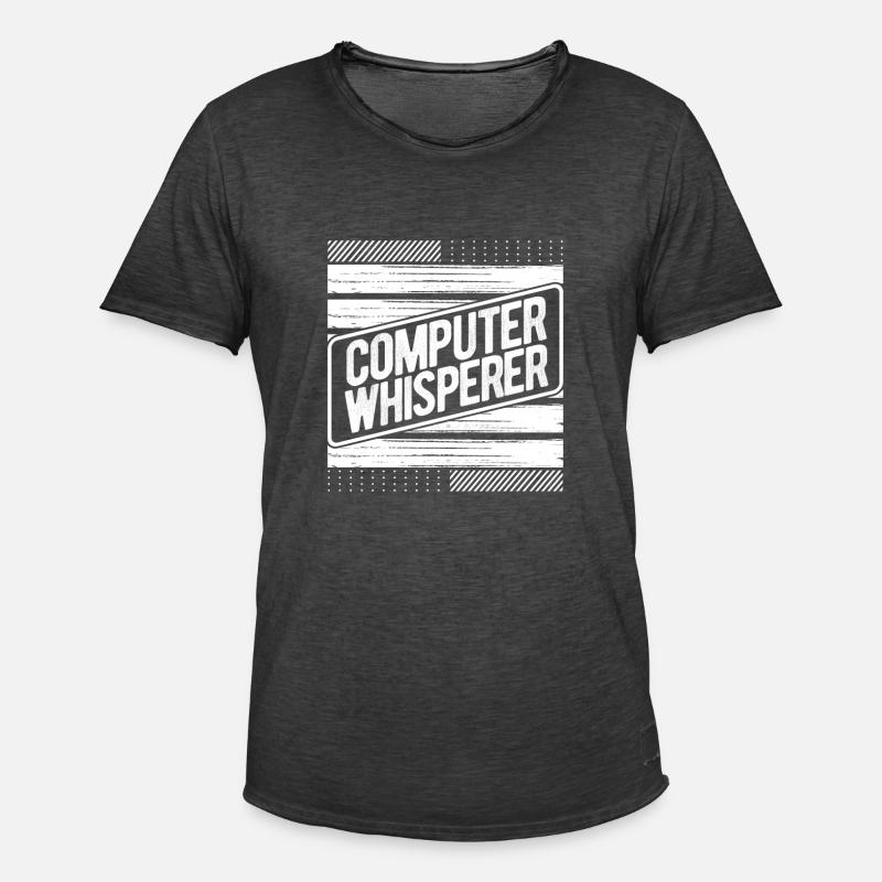 Computerflüsterer Geschenkcomputer Geschenkcomputer - Männer Vintage T-Shirt - Vintage Schwarz