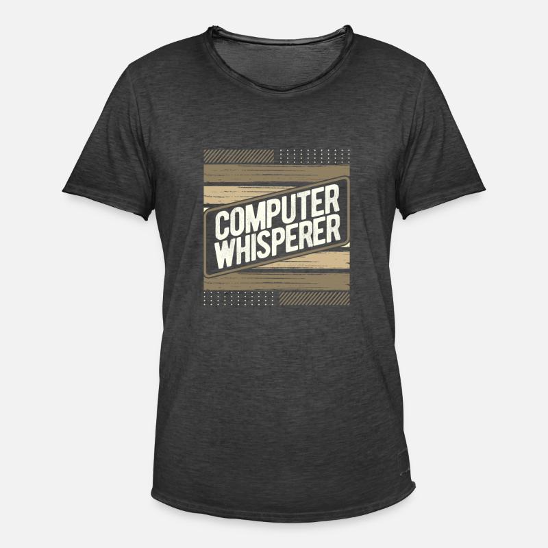 Computerflüsterer Geschenkcomputer Geschenkcomputer - Männer Vintage T-Shirt - Vintage Schwarz