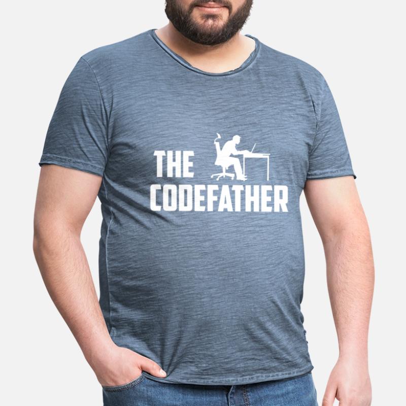 The Codefather Programmer Coder Developer Software Männer Vintage T-Shirt