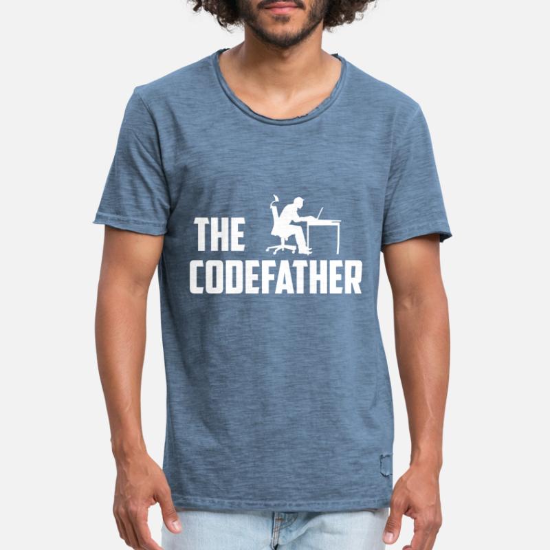 The Codefather Programmer Coder Developer Software Männer Vintage T-Shirt