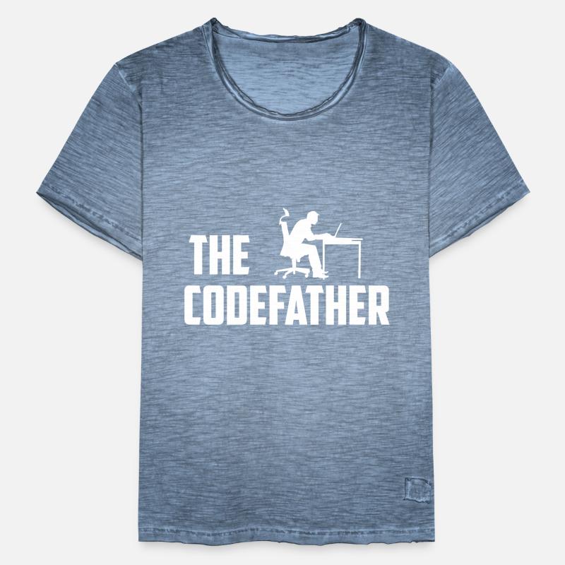 The Codefather Programmer Coder Developer Software Männer Vintage T-Shirt