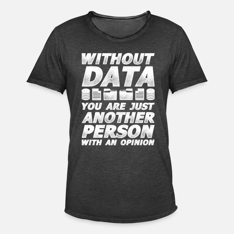 Statistiker Stochastik Datenanalyse Mathe - Männer Vintage T-Shirt - Vintage Schwarz