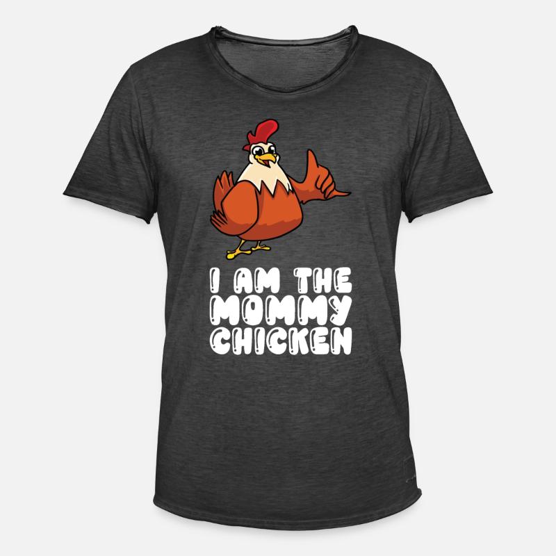 Ich Bin Das Mutterhuhn - Männer Vintage T-Shirt - Vintage Schwarz