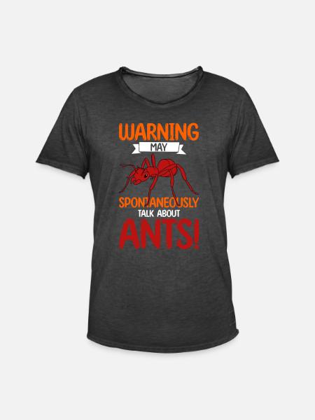 Antkeeping Ant Breeding Ants - Men's Vintage T-Shirt - washed black