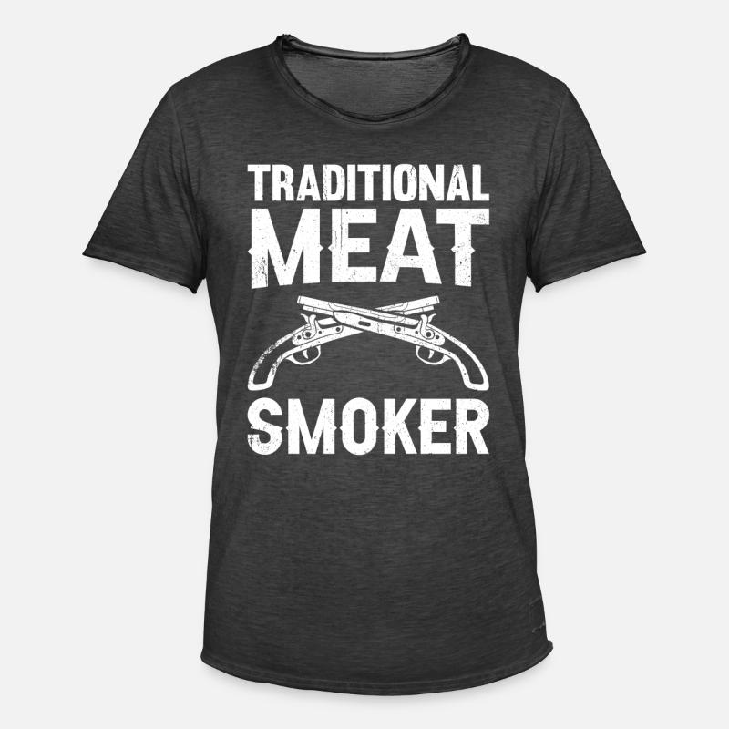 Vorderlader Muzzleloader Muzzle Loading - Männer Vintage T-Shirt - Vintage Schwarz