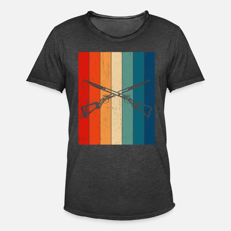 Vorderlader Muzzleloader Muzzle Loading - Männer Vintage T-Shirt - Vintage Schwarz