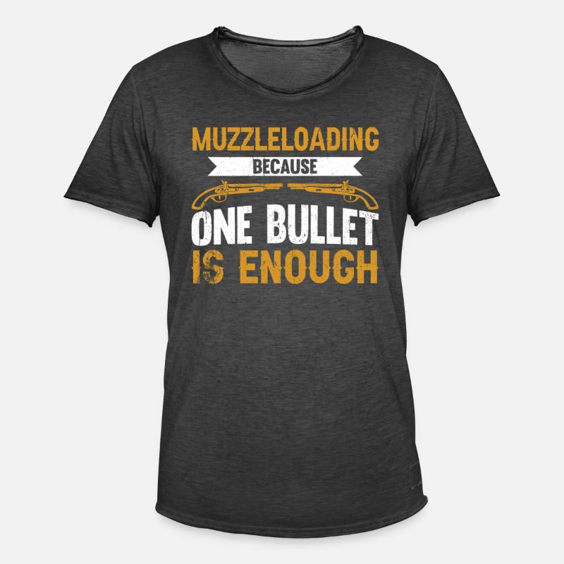 Vorderlader Muzzleloader Muzzle Loading - Männer Vintage T-Shirt - Vintage Schwarz