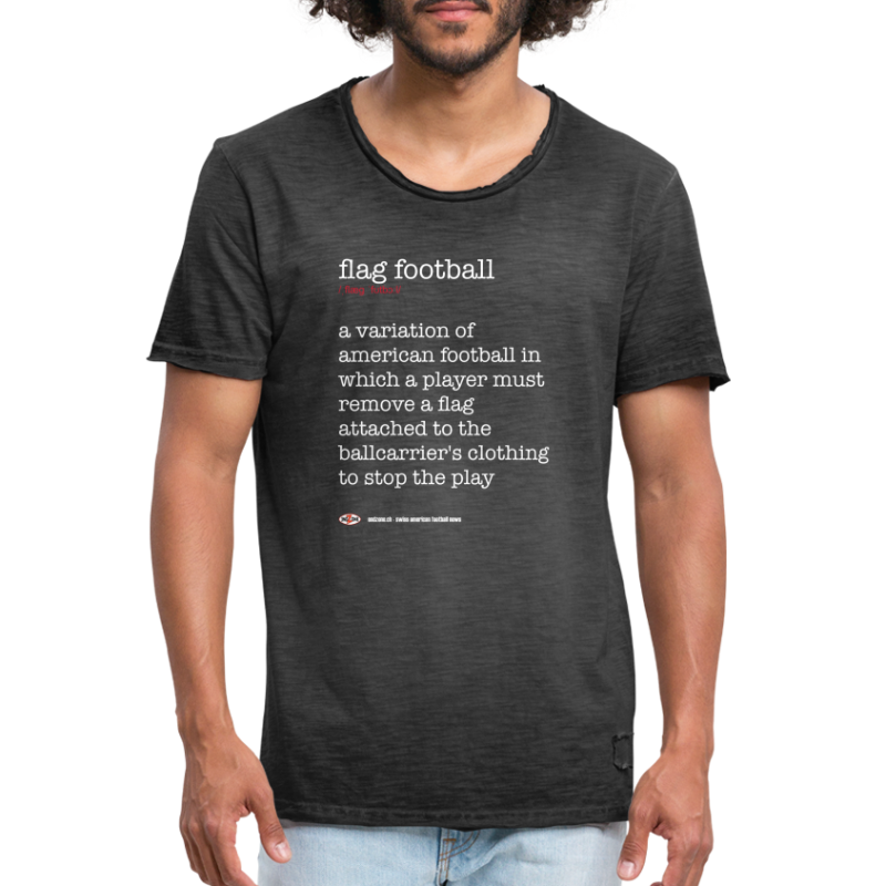 Was ist Flag Football - Männer Vintage T-Shirt