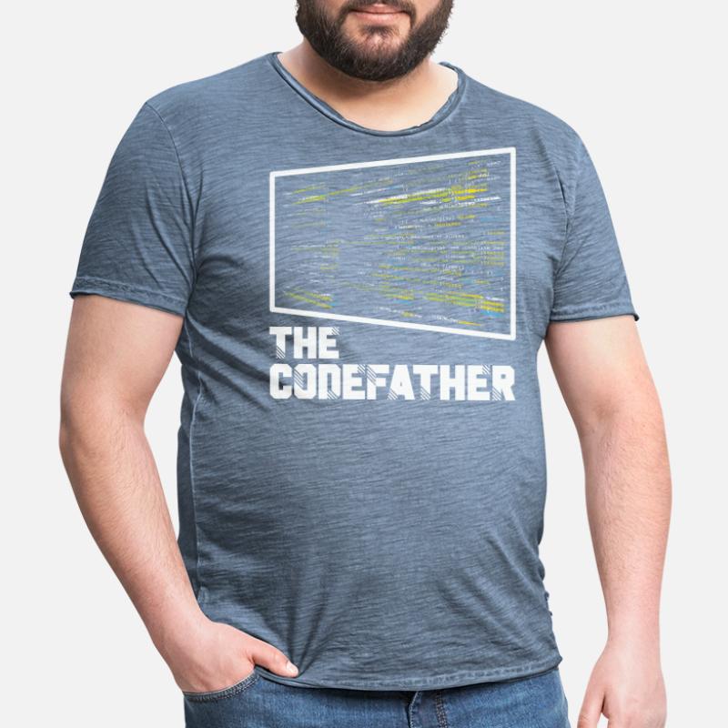 The Codefather Programmer Coding Coder Funny Männer Vintage T-Shirt