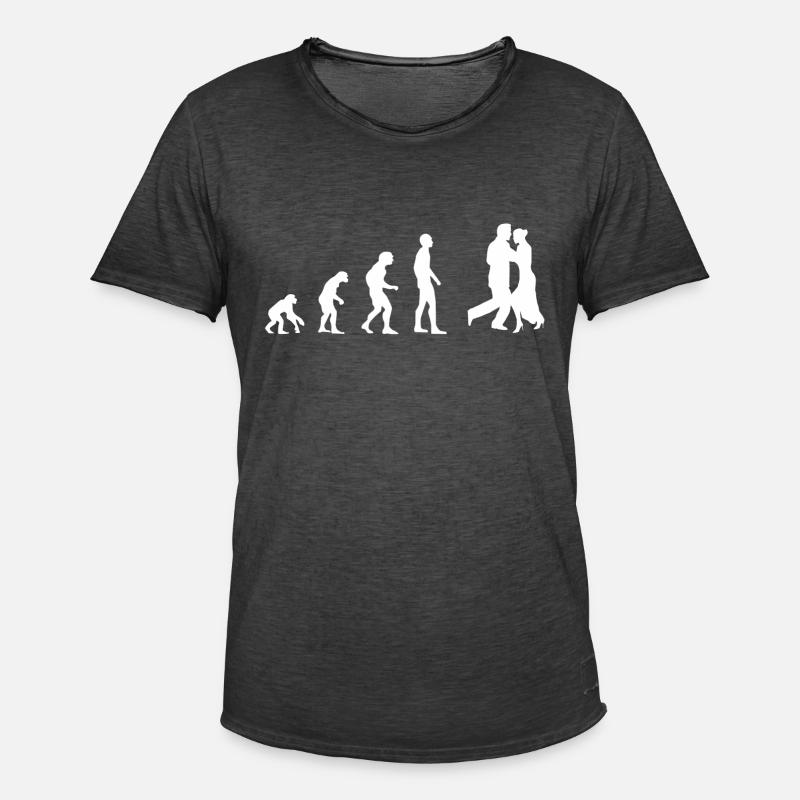 Dancing | Dancing Evolution - Men's Vintage T-Shirt - washed black