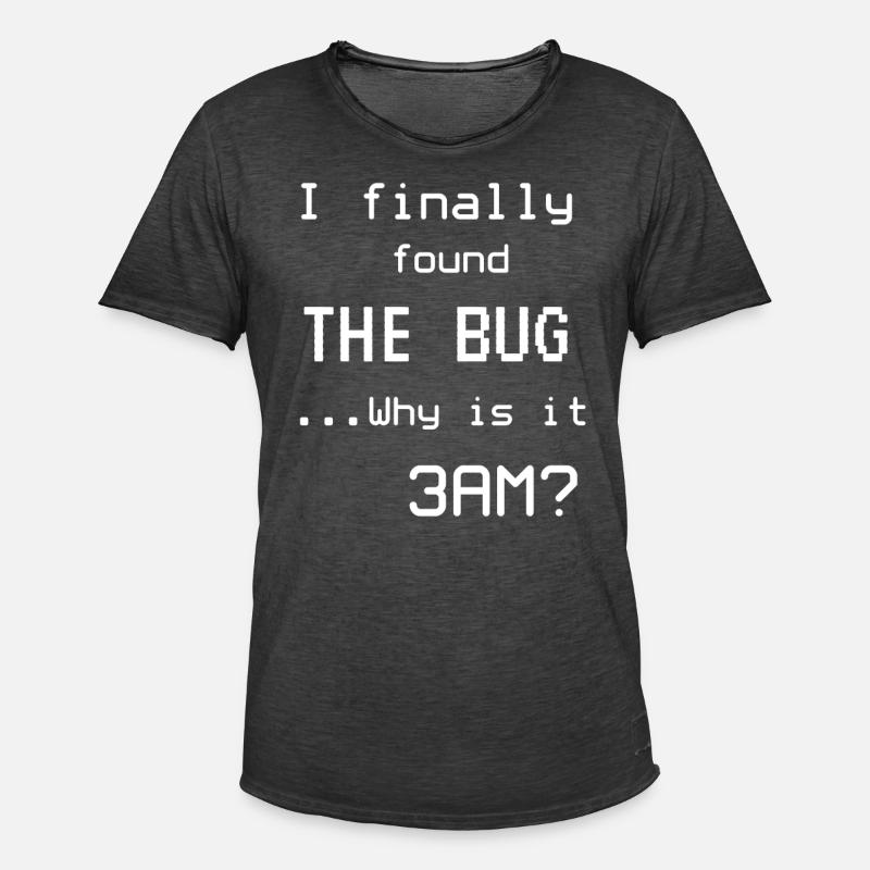 Programmer Meme Computer Scientist Nerd - Men's Vintage T-Shirt - washed black
