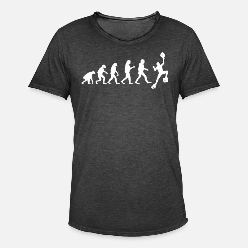 Boulder Evolution Mann Bouldern Herren - Männer Vintage T-Shirt - Vintage Schwarz