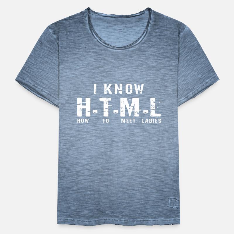 HTML programmer Men's Vintage T-Shirt
