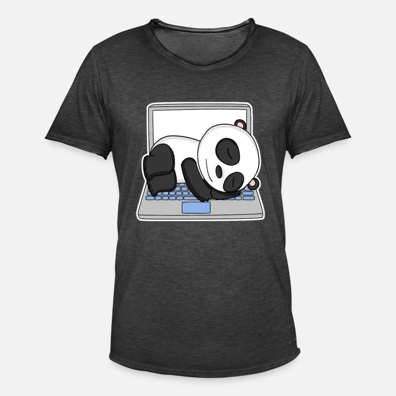 Computer Nerd Programmierer Herren Geschenk - Männer Vintage T-Shirt - Vintage Schwarz