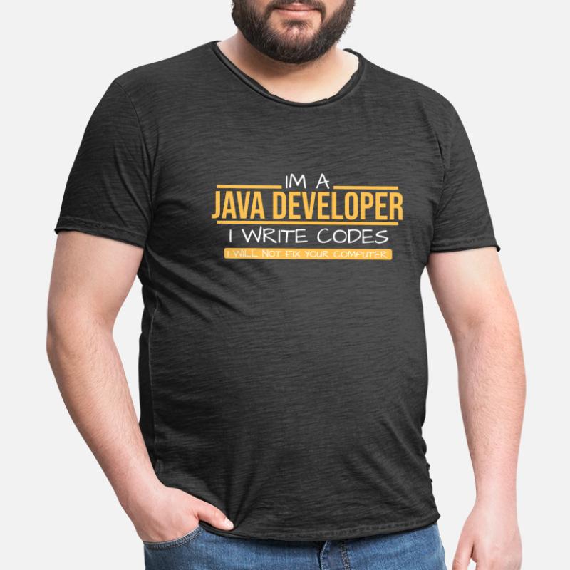 Java Developer Men's Vintage T-Shirt