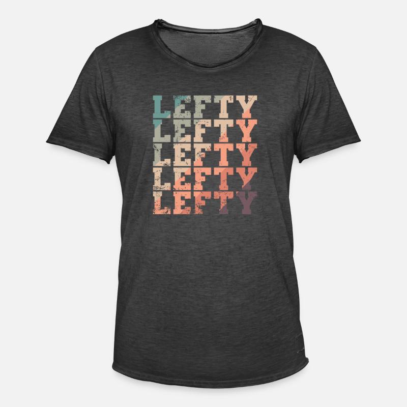 Lefty Left-handers write conversion - Men's Vintage T-Shirt - washed black