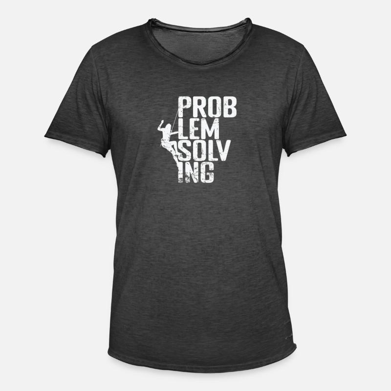 Problem Solving Bouldern - Männer Vintage T-Shirt - Vintage Schwarz