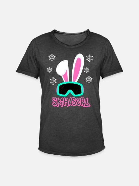 Skihaserl - T-shirt vintage Homme - noir vintage