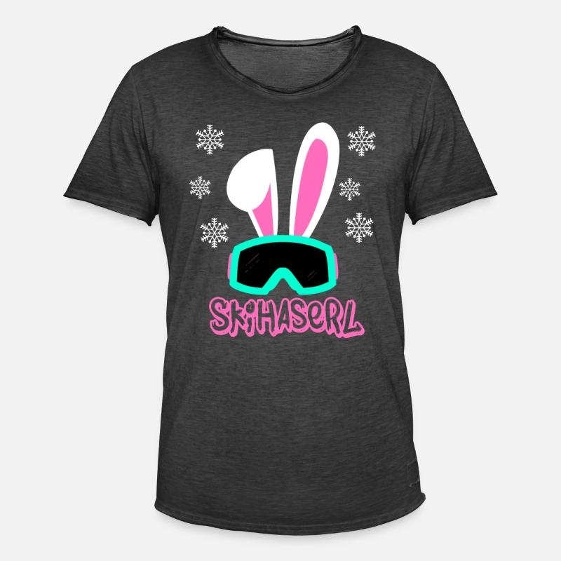 Skihaserl - T-shirt vintage Homme - noir vintage