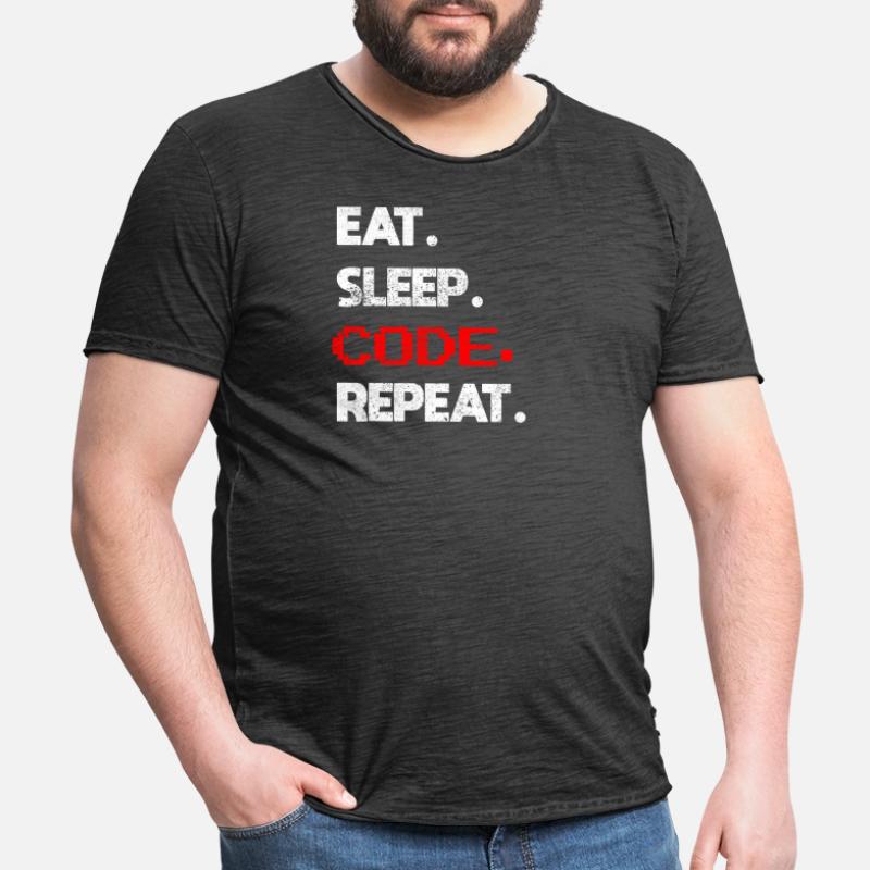 Coder programmer Men's Vintage T-Shirt