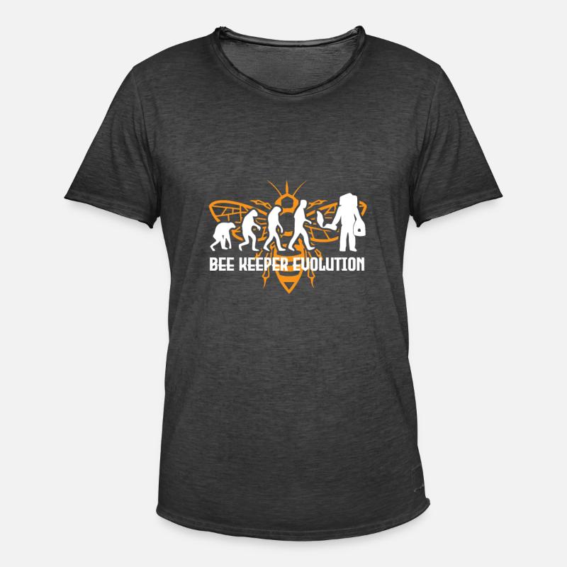 Evolution Imker - Männer Vintage T-Shirt - Vintage Schwarz
