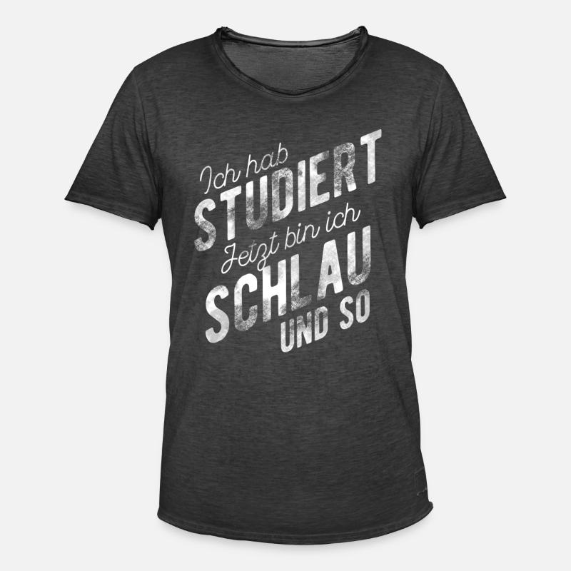 Studienabschluss Bachelor Abschluss Master - Männer Vintage T-Shirt - Vintage Schwarz