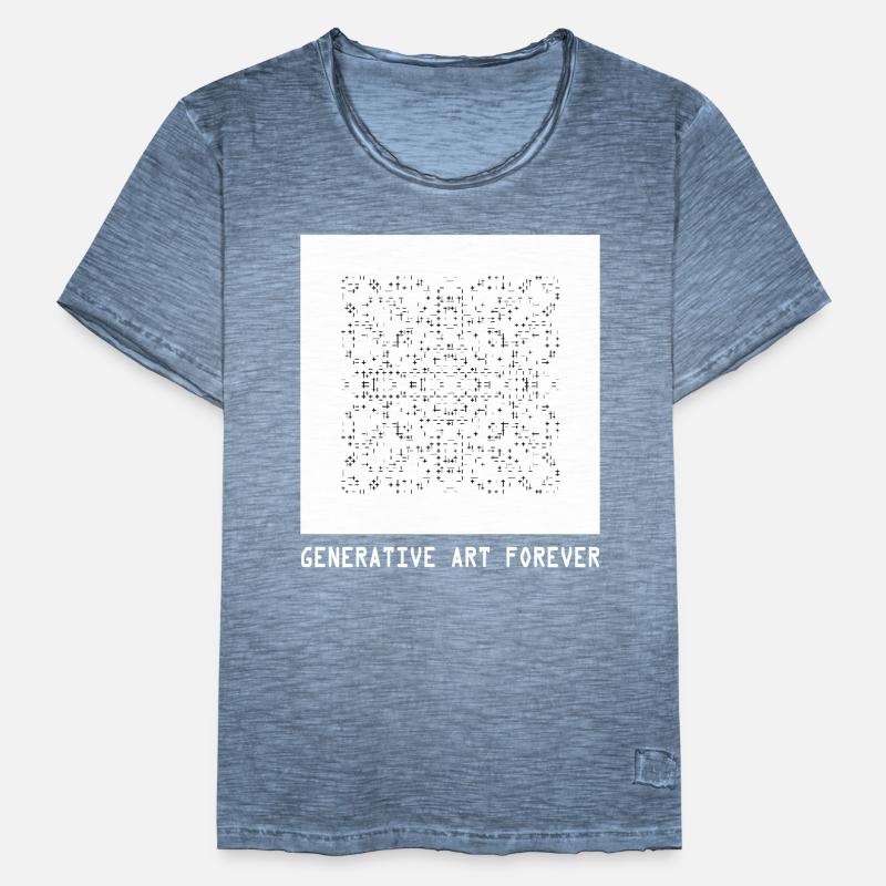 Generative Kunst Programmiert Für Immer Bildcode Männer Vintage T-Shirt