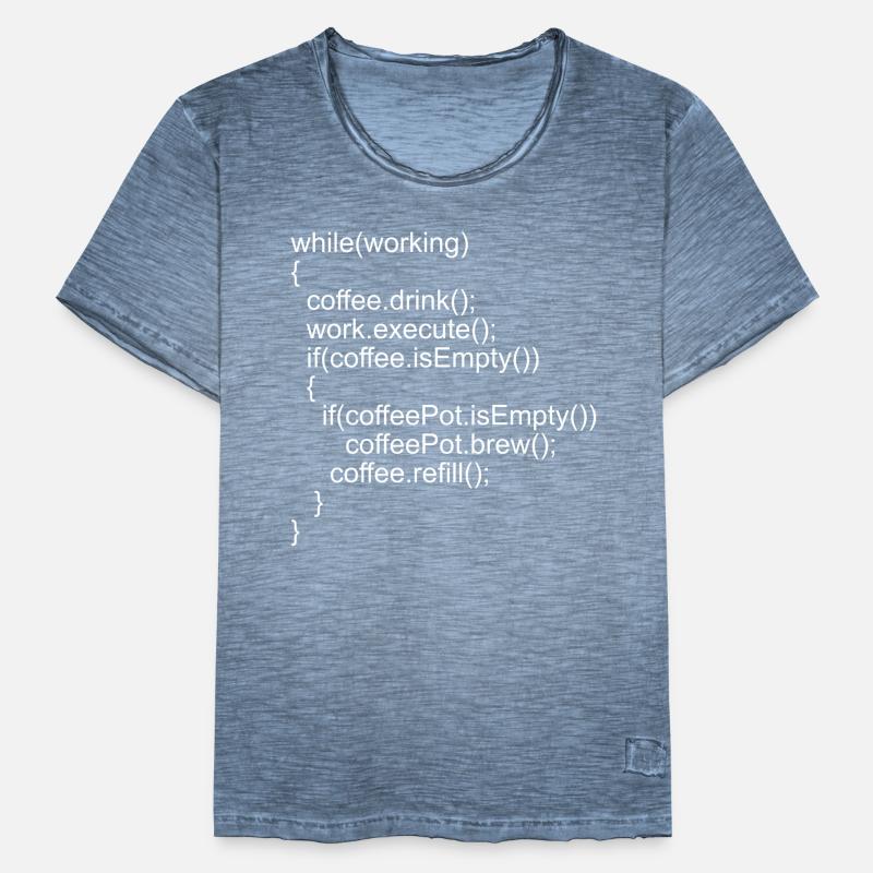 Quellcode Programmcode für Programmierer Männer Vintage T-Shirt
